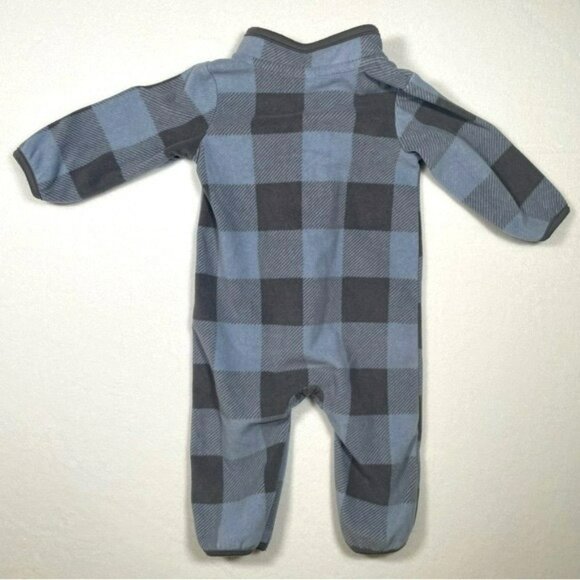 Carter’s Baby Plaid Fleece Jumpsuit Romper 6m Cozy - Picture 2 of 4